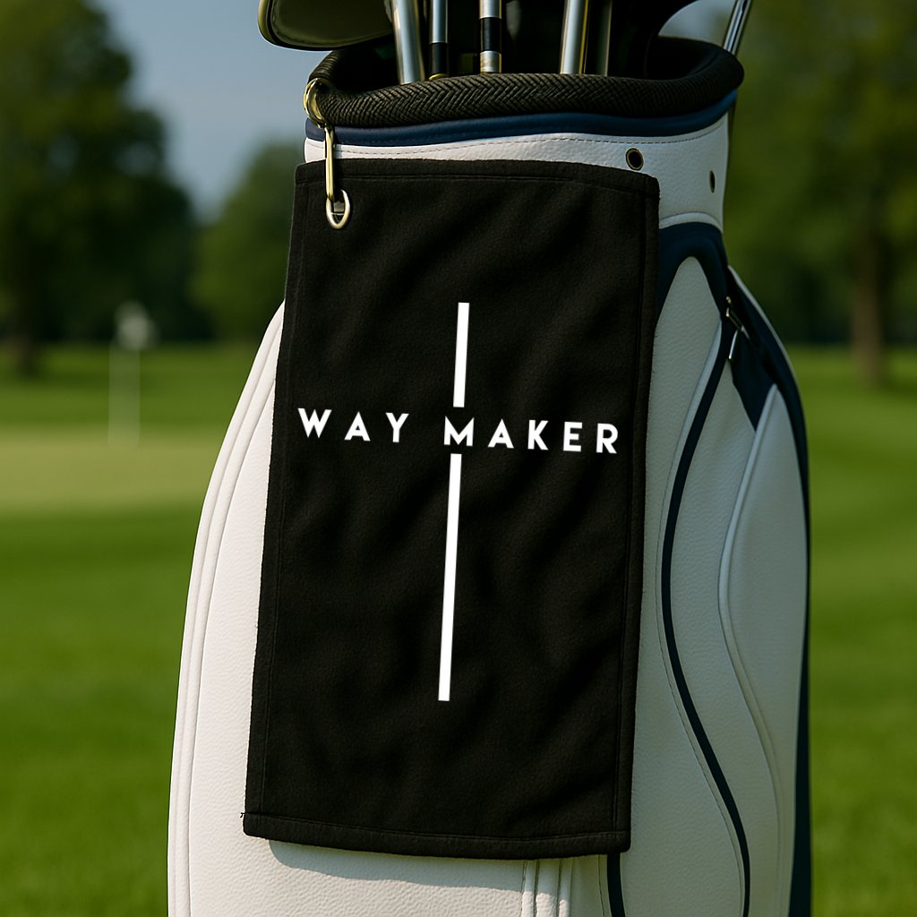 Way Maker Cross Christian Golf Towel