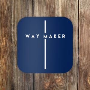 Way Maker Cross Christian Coaster