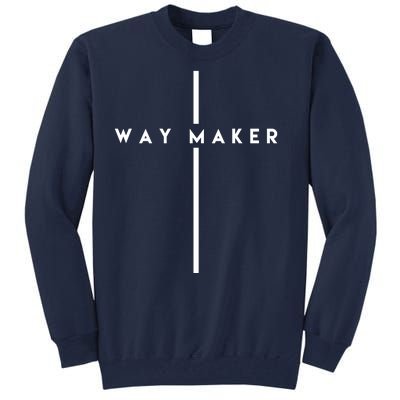 Way Maker Cross Christian Tall Sweatshirt