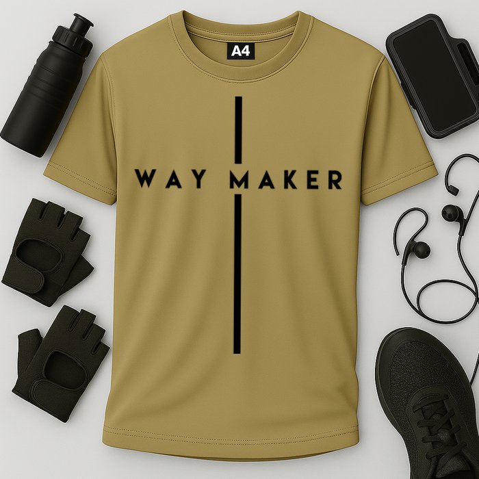 Way Maker Cross Christian Performance Shirt