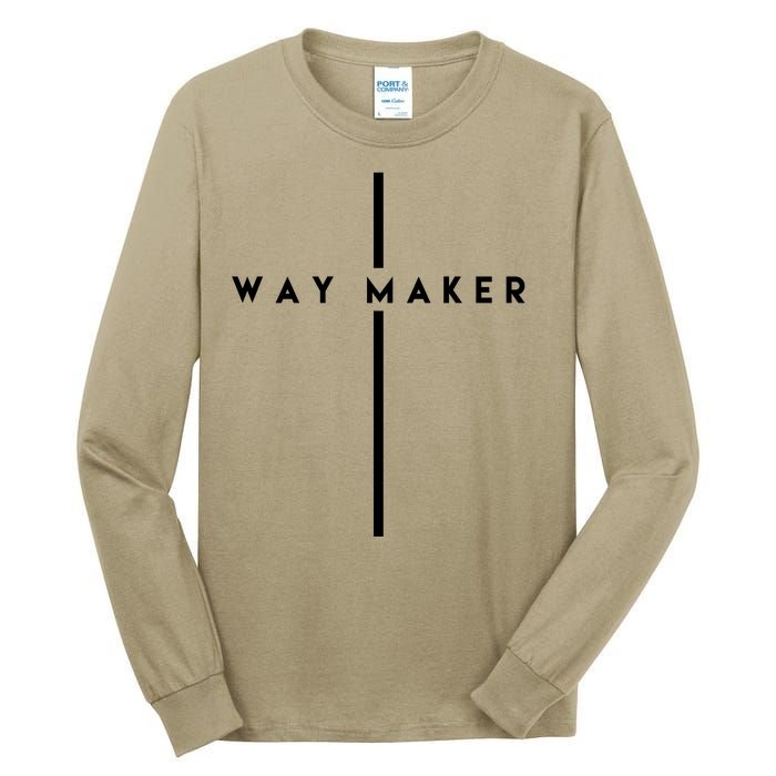 Way Maker Cross Christian Tall Long Sleeve T-Shirt