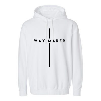 Way Maker Cross Christian Garment-Dyed Fleece Hoodie