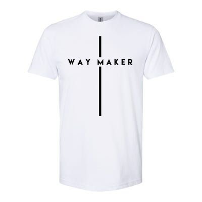 Way Maker Cross Christian Softstyle CVC T-Shirt