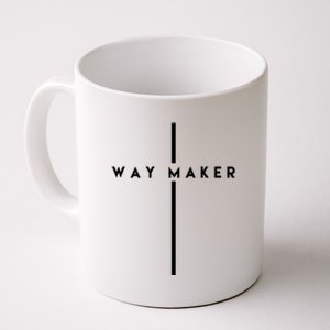 Way Maker Cross Christian Coffee Mug