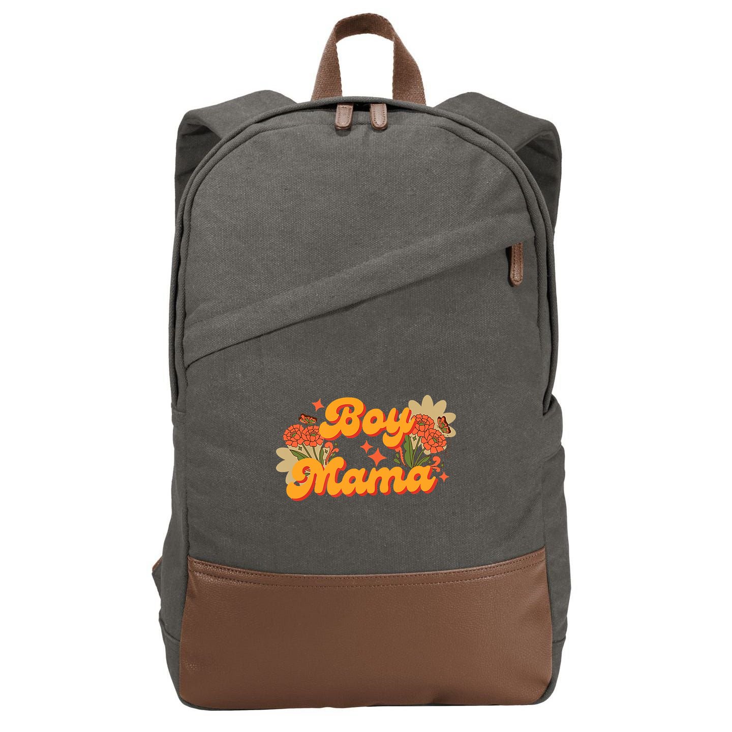 Women Mama Clothing For Women Mothers Day Outfit Mama Tops Cotton Canvas Backpack
