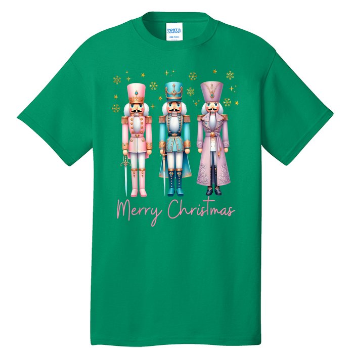 Women Merry Christmas Nutcracker Ballet Festive Xmas Gift Tall T-Shirt