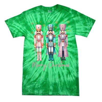 Women Merry Christmas Nutcracker Ballet Festive Xmas Gift Tie-Dye T-Shirt