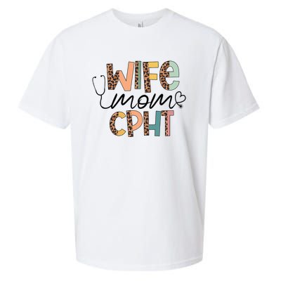 Wife Mom CPHT Nursing Mother's Day Gifts CPHT's Husband Sueded Cloud Jersey T-Shirt