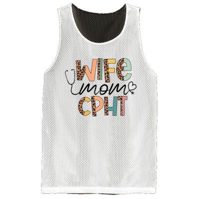 Wife Mom CPHT Nursing Mother's Day Gifts CPHT's Husband Mesh Reversible Basketball Jersey Tank