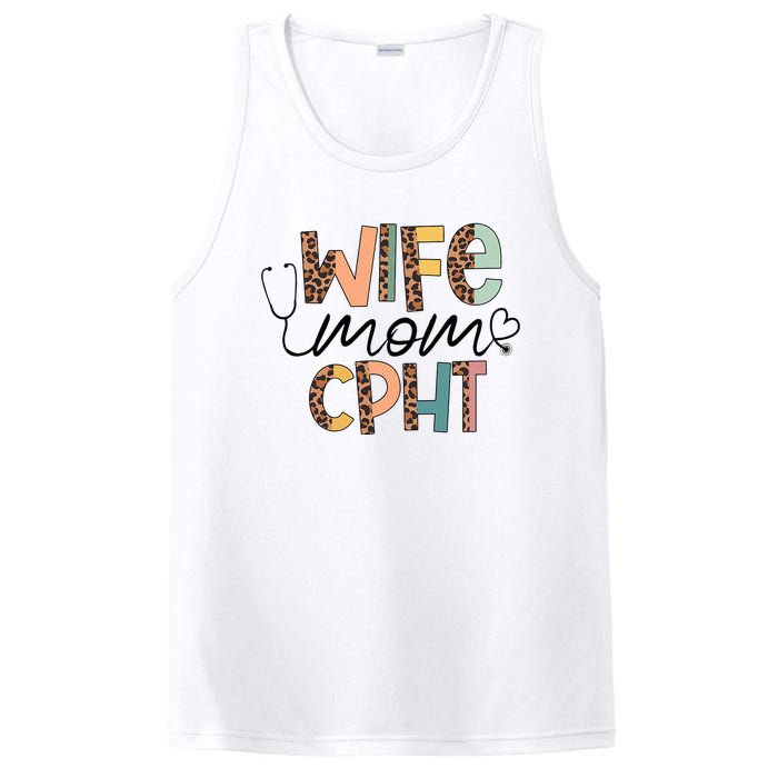 Wife Mom CPHT Nursing Mother's Day Gifts CPHT's Husband PosiCharge Competitor Tank