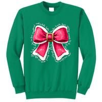 Women Merry Christmas Cute Coquette Bow Xmas Girl Gift Sweatshirt