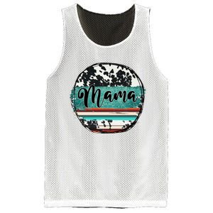 Western Mama Country Mom Mother's Day Western Mom Mesh Reversible Basketball Jersey Tank