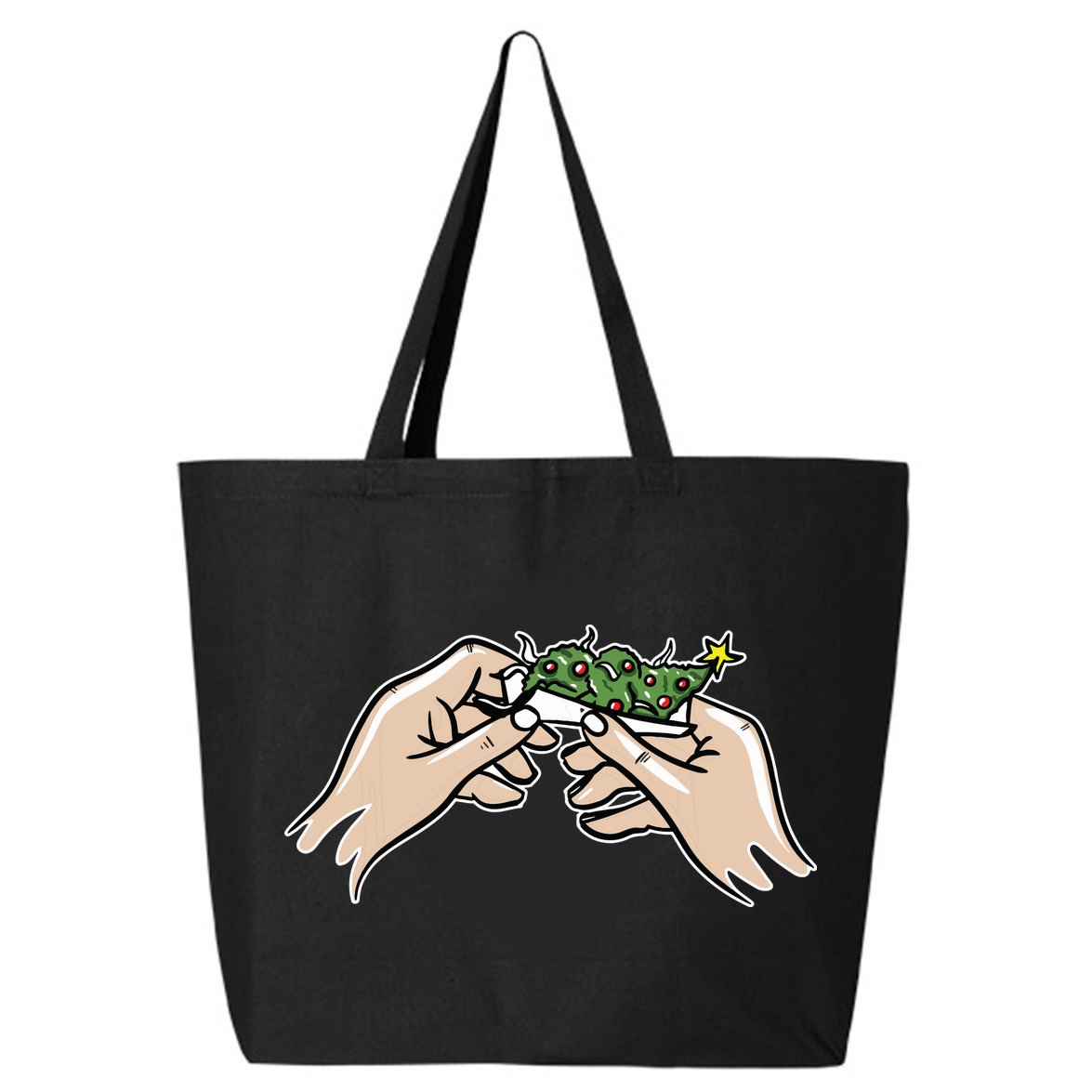 Weed Marijuana Christmas Xmas Tree Ornaments Smoker Gift 25L Jumbo Tote