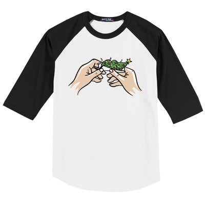 Weed Marijuana Christmas Xmas Tree Ornaments Smoker Gift Baseball Sleeve Shirt