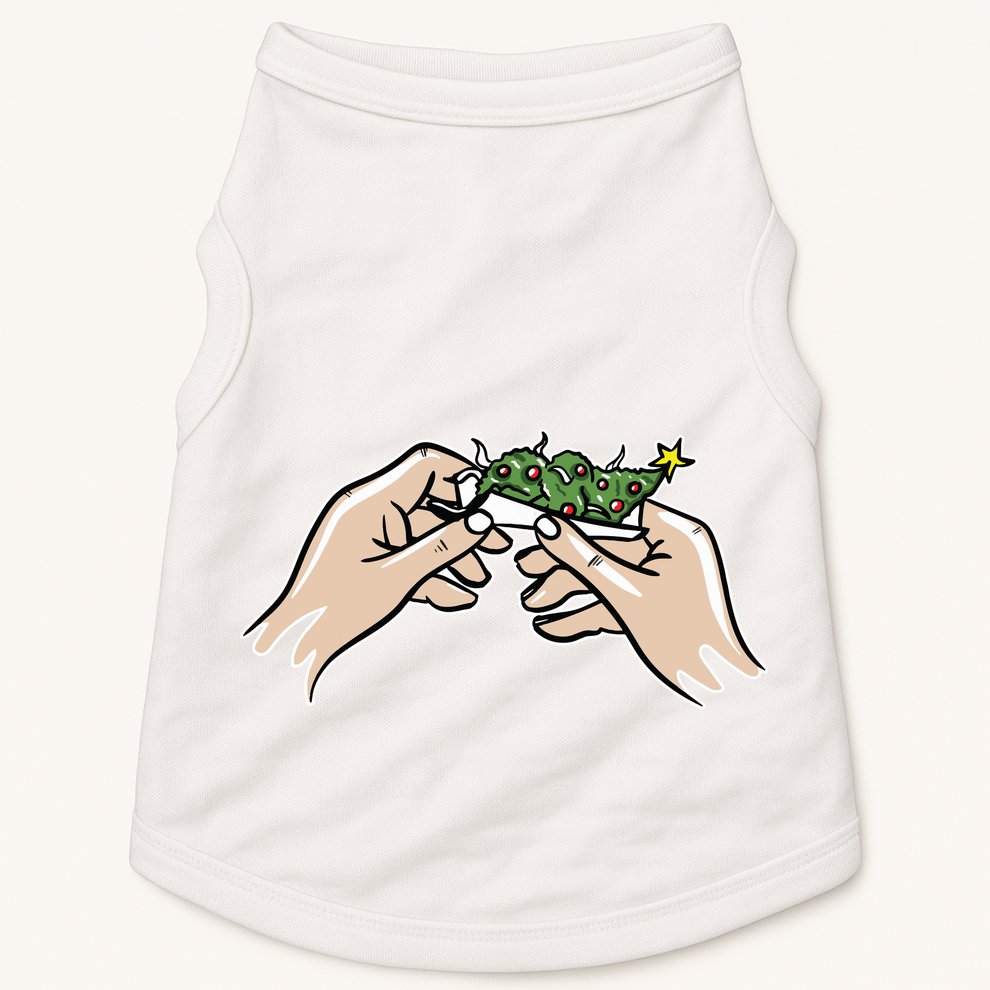 Weed Marijuana Christmas Xmas Tree Ornaments Smoker Gift Doggie Tank