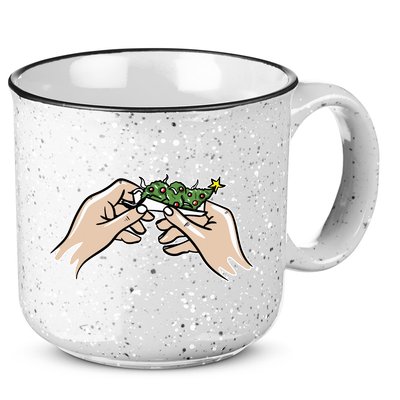 Weed Marijuana Christmas Xmas Tree Ornaments Smoker Gift 15oz Campfire Ceramic Mug