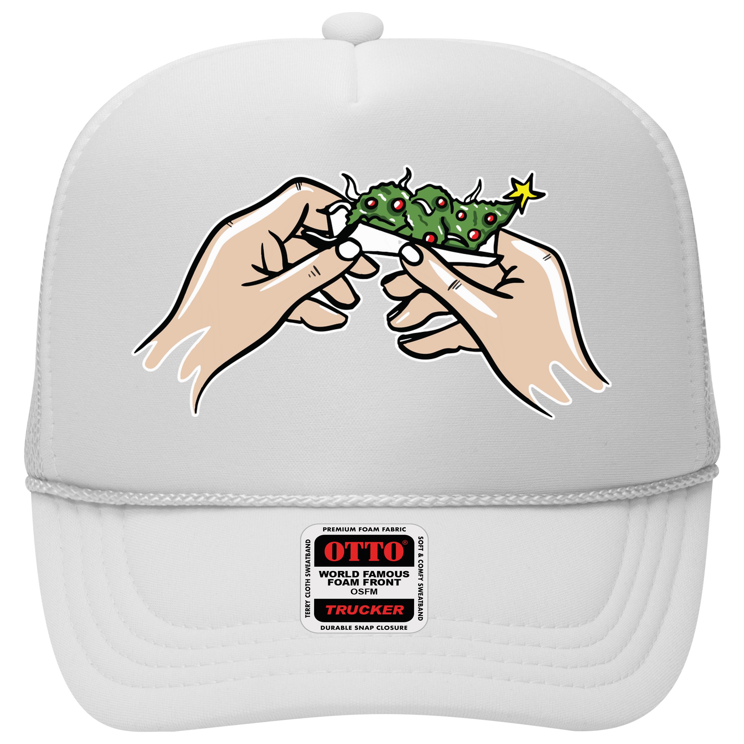 Weed Marijuana Christmas Xmas Tree Ornaments Smoker Gift Hat