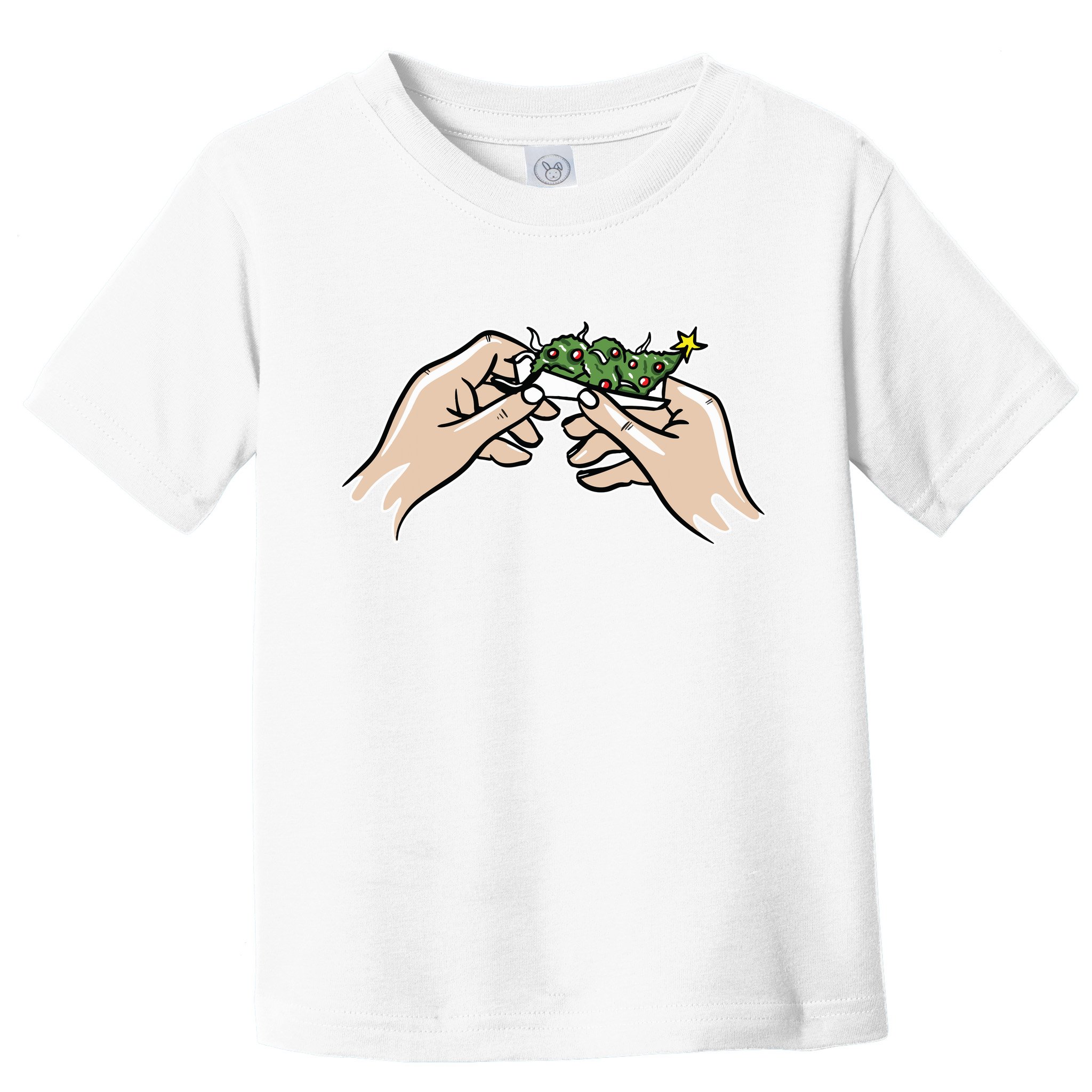 Weed Marijuana Christmas Xmas Tree Ornaments Smoker Gift Toddler T-Shirt