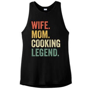 Wife Mom Cooking Legend Funny Cook Chef Mother Cute Gift Ladies PosiCharge Tri-Blend Wicking Tank