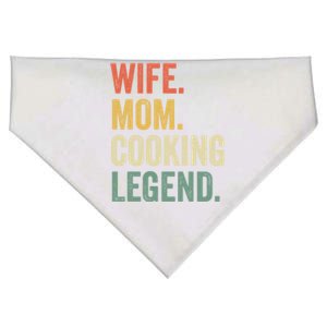 Wife Mom Cooking Legend Funny Cook Chef Mother Cute Gift USA-Made Doggie Bandana