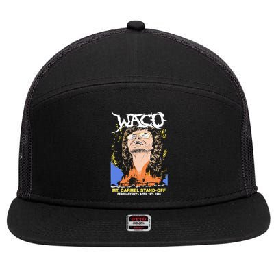 Waco Mt Carmel Standoff 7 Panel Mesh Trucker Snapback Hat