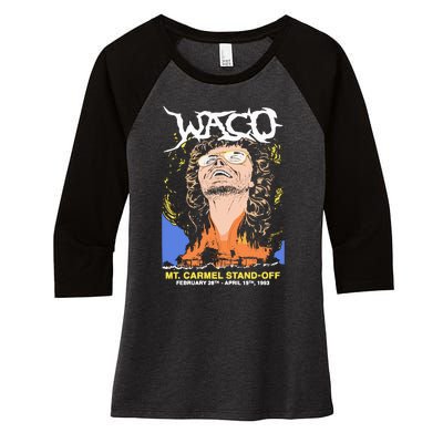 Waco Mt Carmel Standoff Women's Tri-Blend 3/4-Sleeve Raglan Shirt