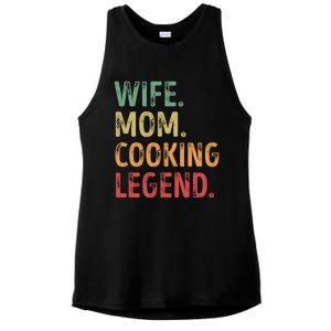 Wife Mom Cooking Legend Cool Gift Ladies PosiCharge Tri-Blend Wicking Tank