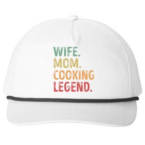 Wife Mom Cooking Legend Cool Gift Snapback Five-Panel Rope Hat