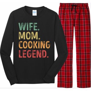 Wife Mom Cooking Legend Cool Gift Long Sleeve Pajama Set