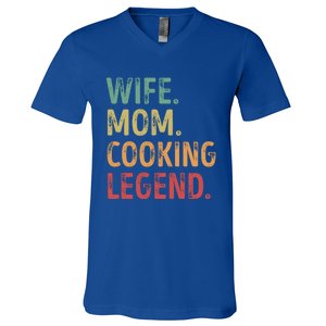 Wife Mom Cooking Legend Cool Gift V-Neck T-Shirt