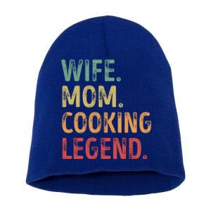 Wife Mom Cooking Legend Cool Gift Short Acrylic Beanie