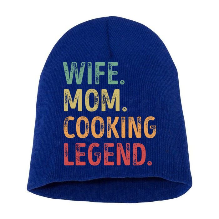 Wife Mom Cooking Legend Cool Gift Short Acrylic Beanie