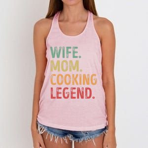 Wife Mom Cooking Legend Cool Gift Women's Knotted Racerback Tank