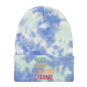 Wife Mom Cooking Legend Cool Gift Tie Dye 12in Knit Beanie