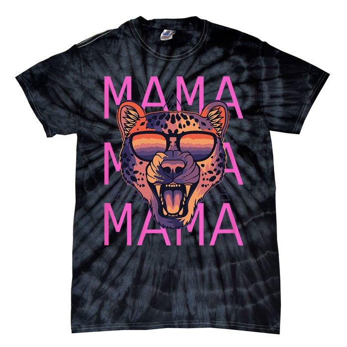 Wo MaMa Cheetah Fierce Mama Tie-Dye T-Shirt