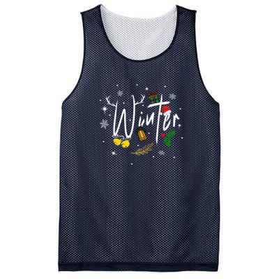 Winter | Merry Christmas Mesh Reversible Basketball Jersey Tank