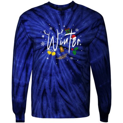 Winter | Merry Christmas Tie-Dye Long Sleeve Shirt