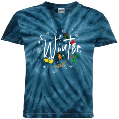 Winter | Merry Christmas Kids Tie-Dye T-Shirt