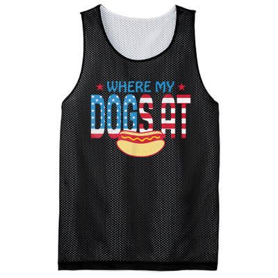 Where My Dogs At Mesh Reversible Basketball Jersey Tank