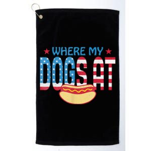 Where My Dogs At Platinum Collection Golf Towel