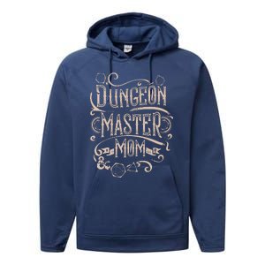 Women Mothers Day Dungeon Master Mom Performance Fleece Hoodie