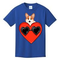 Wo My Dog Welsh Corgi Valentine Heart Valentine's Day Gift Kids T-Shirt