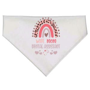 Wife Mom Dental Assistant Strong As A Mother Nurse Mom Mothe Gift USA-Made Doggie Bandana