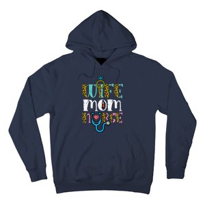 Womens Mothers Day Wife Mom Nurse Scrub Top RN Mama Mommy Women Hoodie