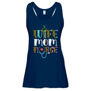 Womens Mothers Day Wife Mom Nurse Scrub Top RN Mama Mommy Women Ladies Essential Flowy Tank