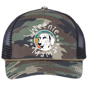 Weenie Mama Doxie Mom Dachshund Lover Gift Retro Rope Trucker Hat Cap