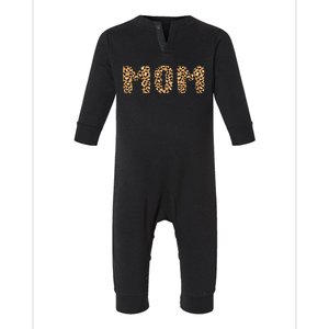 Women's Mother's Day Leopard Mama Mom Infant Fleece One Piece