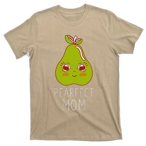 Womens Mother's Day Pearfect Mom Cute Pear Lover Mother Women's Pun T-Shirt