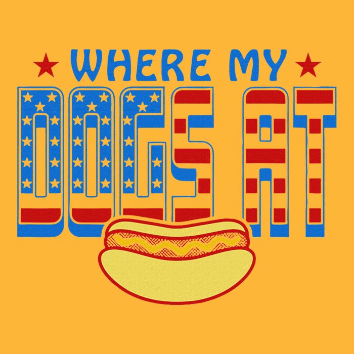 Where My Dogs At Funny 4th Of July Design Pom Pom 12in Knit Beanie