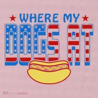 Where My Dogs At Funny 4th Of July Design 25L Jumbo Tote